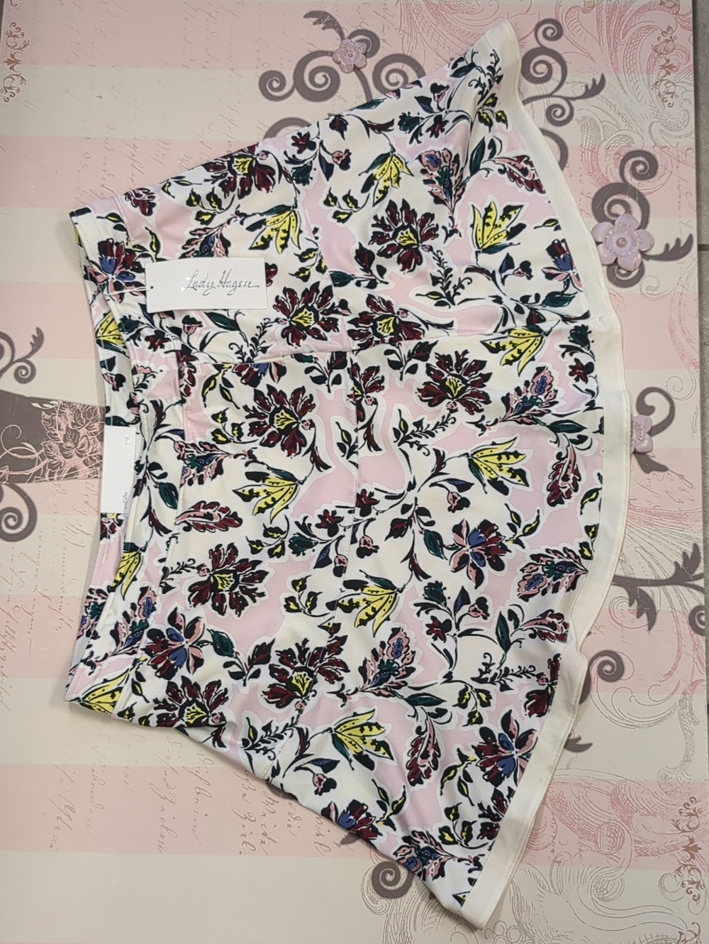 Lady Hagen Pink Floral Golf Skort